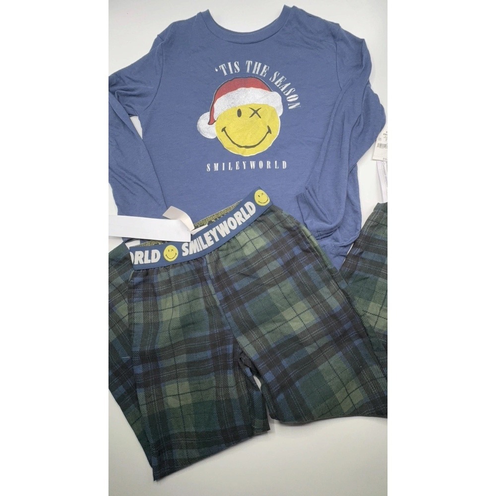 NEW Youth Boys Size Small (6/7) Smily World Two Piece Pajama Set NWT